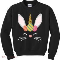 Easter Egg Bunny Unicorn Kids Sweatshirt thumb 0