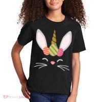 Easter Egg Bunny Unicorn Kids T-Shirt thumb 2