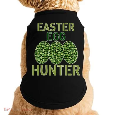 Easter Egg Hunter Camo Eggs Funny Egg Hunt Doggie Tank