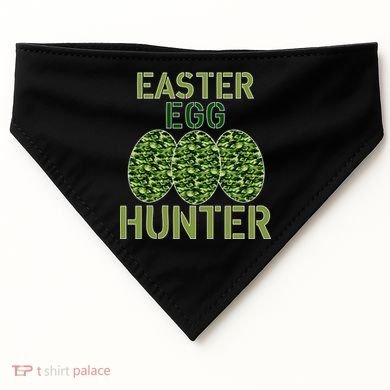 Easter Egg Hunter Camo Eggs Funny Egg Hunt USA-Made Doggie Bandana