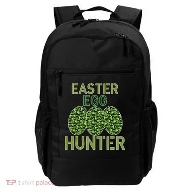 Easter Egg Hunter Camo Eggs Funny Egg Hunt Backpack