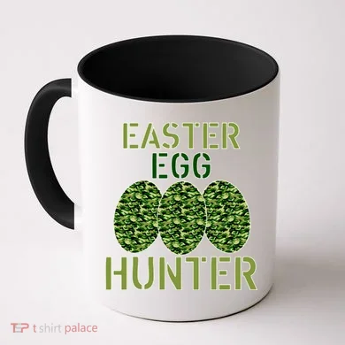 Easter Egg Hunter Camo Eggs Funny Egg Hunt Coffee Mug