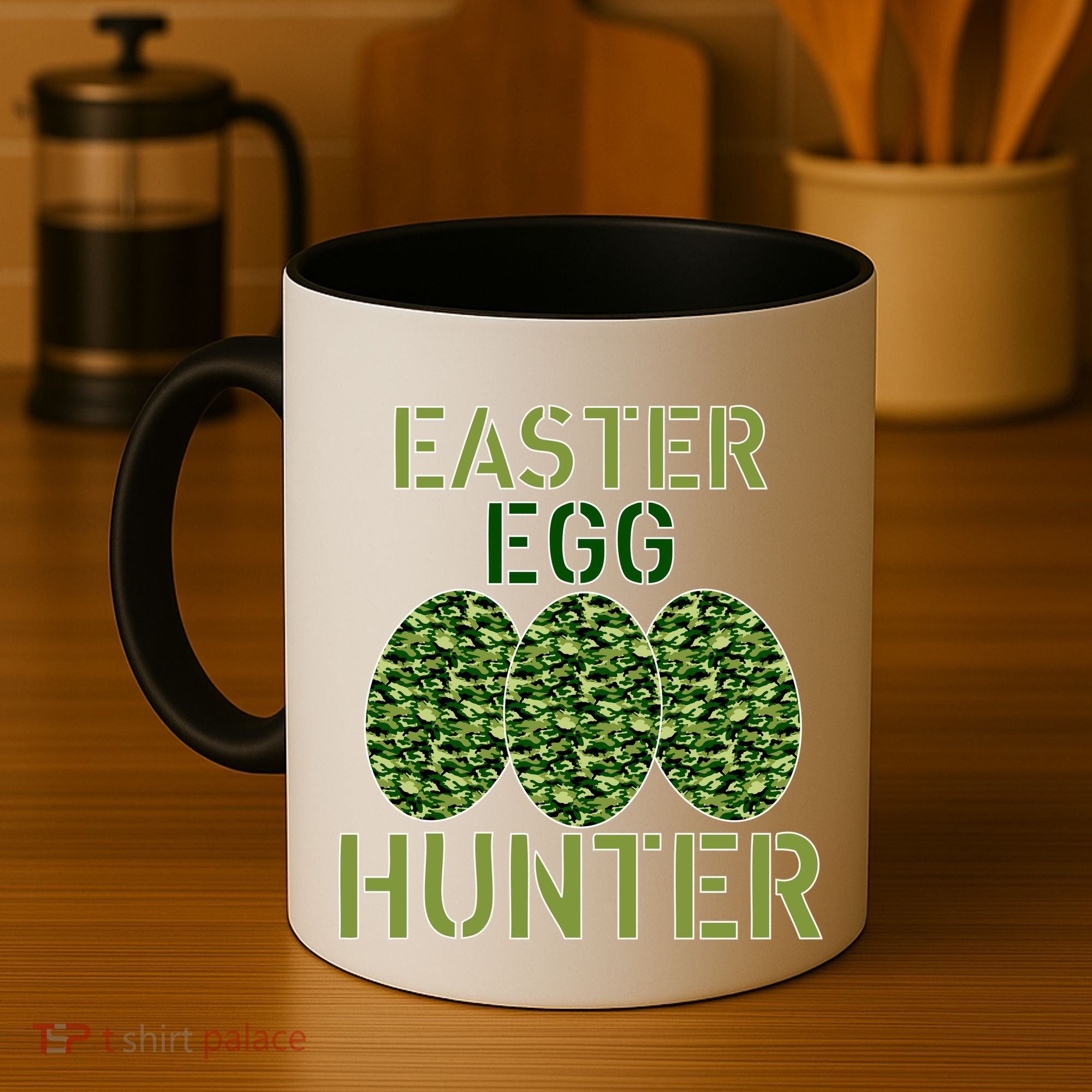 Easter Egg Hunter Camo Eggs Funny Egg Hunt Coffee Mug