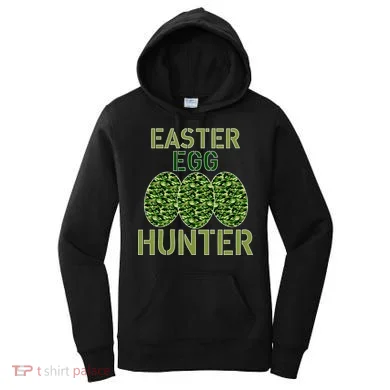 Easter Egg Hunter Camo Eggs Funny Egg Hunt Women's Hoodie
