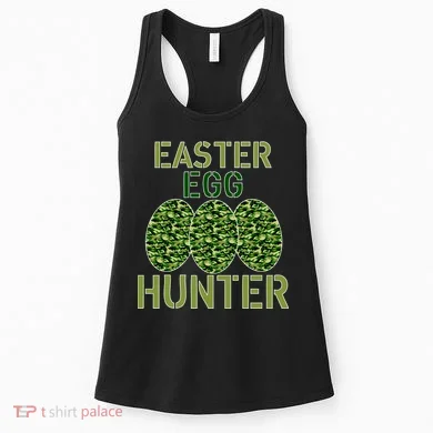 Easter Egg Hunter Camo Eggs Funny Egg Hunt Women's Tank Top