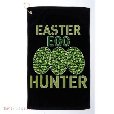 Easter Egg Hunter Camo Eggs Funny Egg Hunt Golf Towel