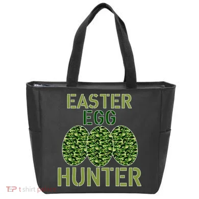 Easter Egg Hunter Camo Eggs Funny Egg Hunt Tote Bag