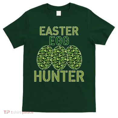 Easter Egg Hunter Camo Eggs Funny Egg Hunt T-Shirt