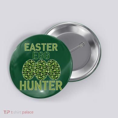 Easter Egg Hunter Camo Eggs Funny Egg Hunt Button