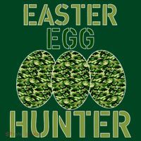 Easter Egg Hunter Camo Eggs Funny Egg Hunt Button thumb 1