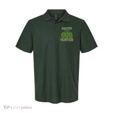 Easter Egg Hunter Camo Eggs Funny Egg Hunt Polo