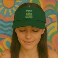 Easter Egg Hunter Camo Eggs Funny Egg Hunt Visor thumb 2