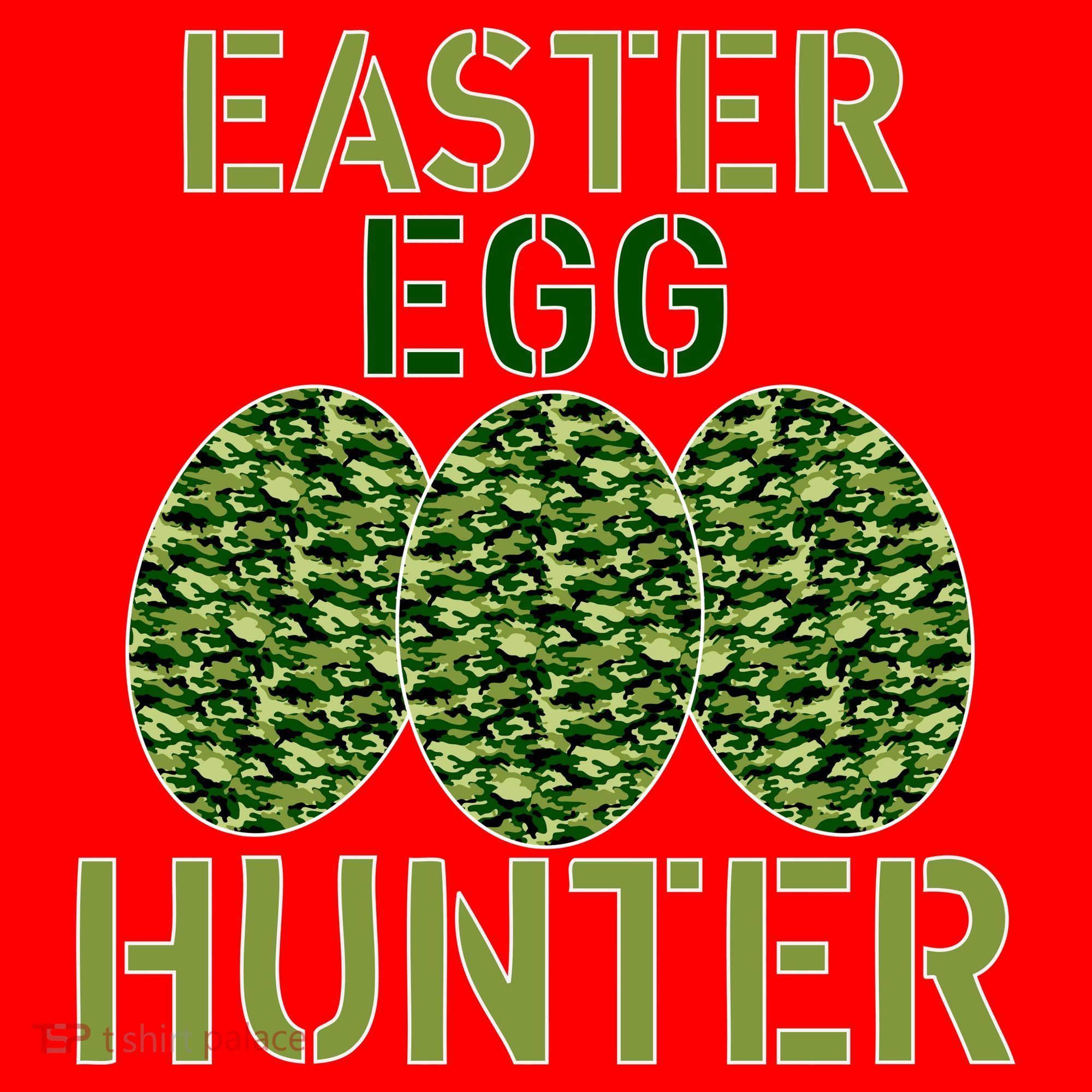 Easter Egg Hunter Camo Eggs Funny Egg Hunt Santa Hat
