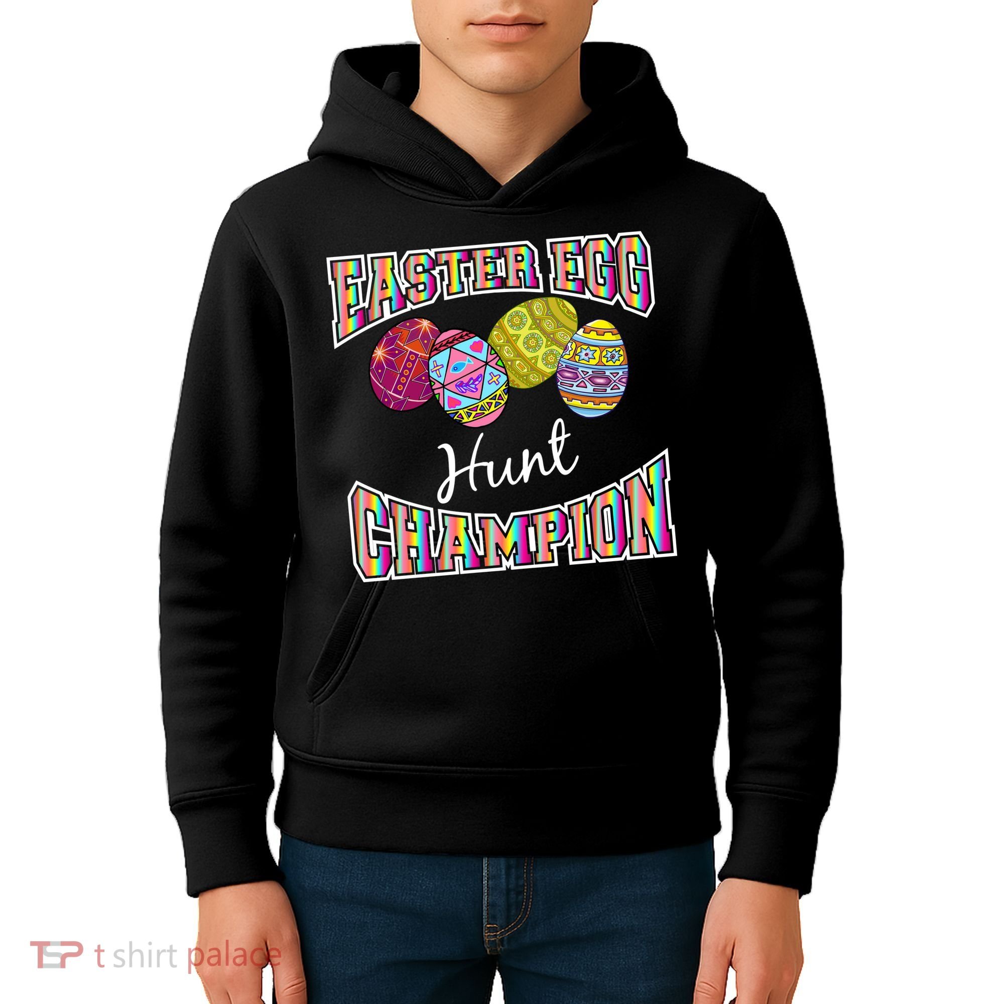 Easter Egg Hunting Champion Kids Hoodie