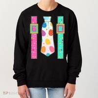 Easter Egg Tie & Suspenders Women's Sweatshirt thumb 0