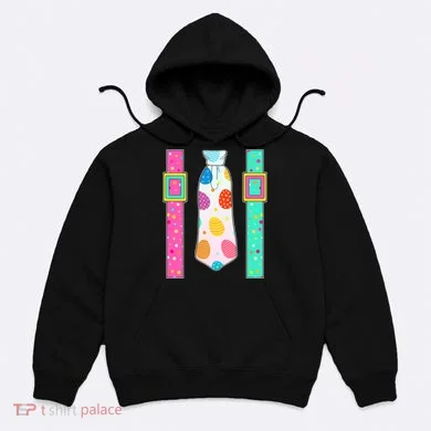 Easter Egg Tie & Suspenders Hoodie
