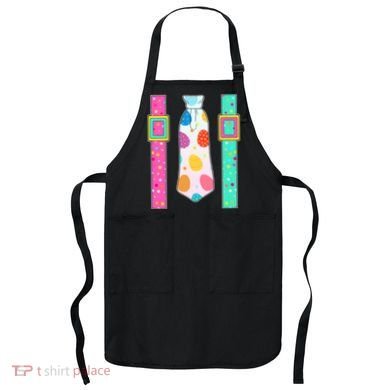 Easter Egg Tie & Suspenders Apron
