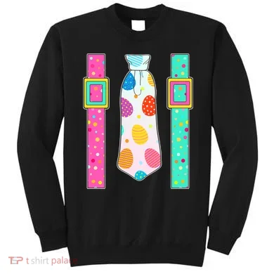 Easter Egg Tie & Suspenders Sweatshirt