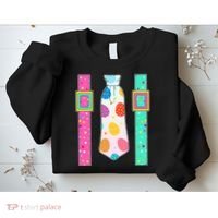 Easter Egg Tie & Suspenders Sweatshirt thumb 2