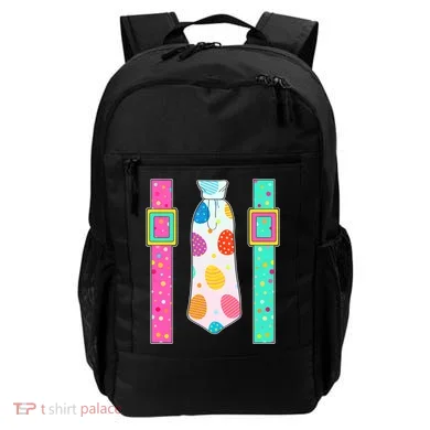 Easter Egg Tie & Suspenders Backpack