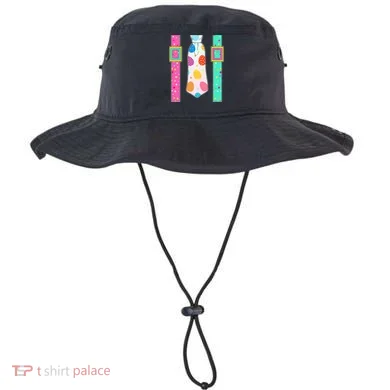 Easter Egg Tie & Suspenders Bucket Hat