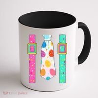 Easter Egg Tie & Suspenders Coffee Mug thumb 1