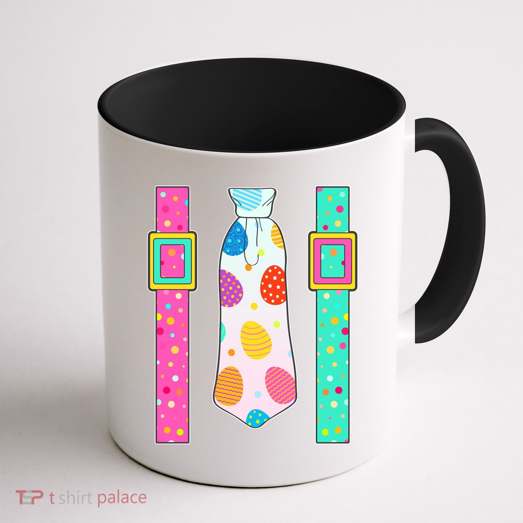 Easter Egg Tie & Suspenders Coffee Mug
