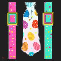 Easter Egg Tie & Suspenders Beanie thumb 2
