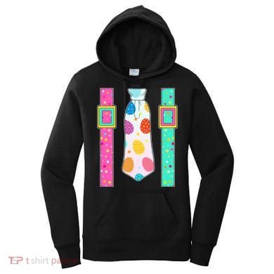 Easter Egg Tie & Suspenders Women's Hoodie