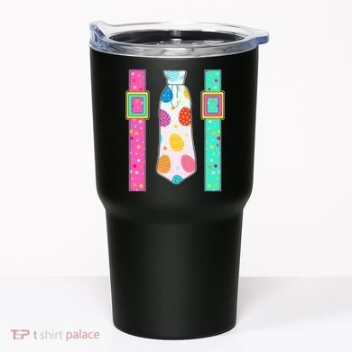 Easter Egg Tie & Suspenders Tumbler