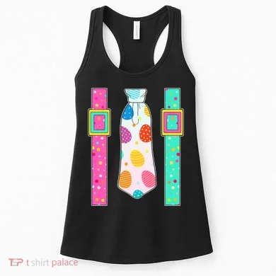 Easter Egg Tie & Suspenders Women's Tank Top