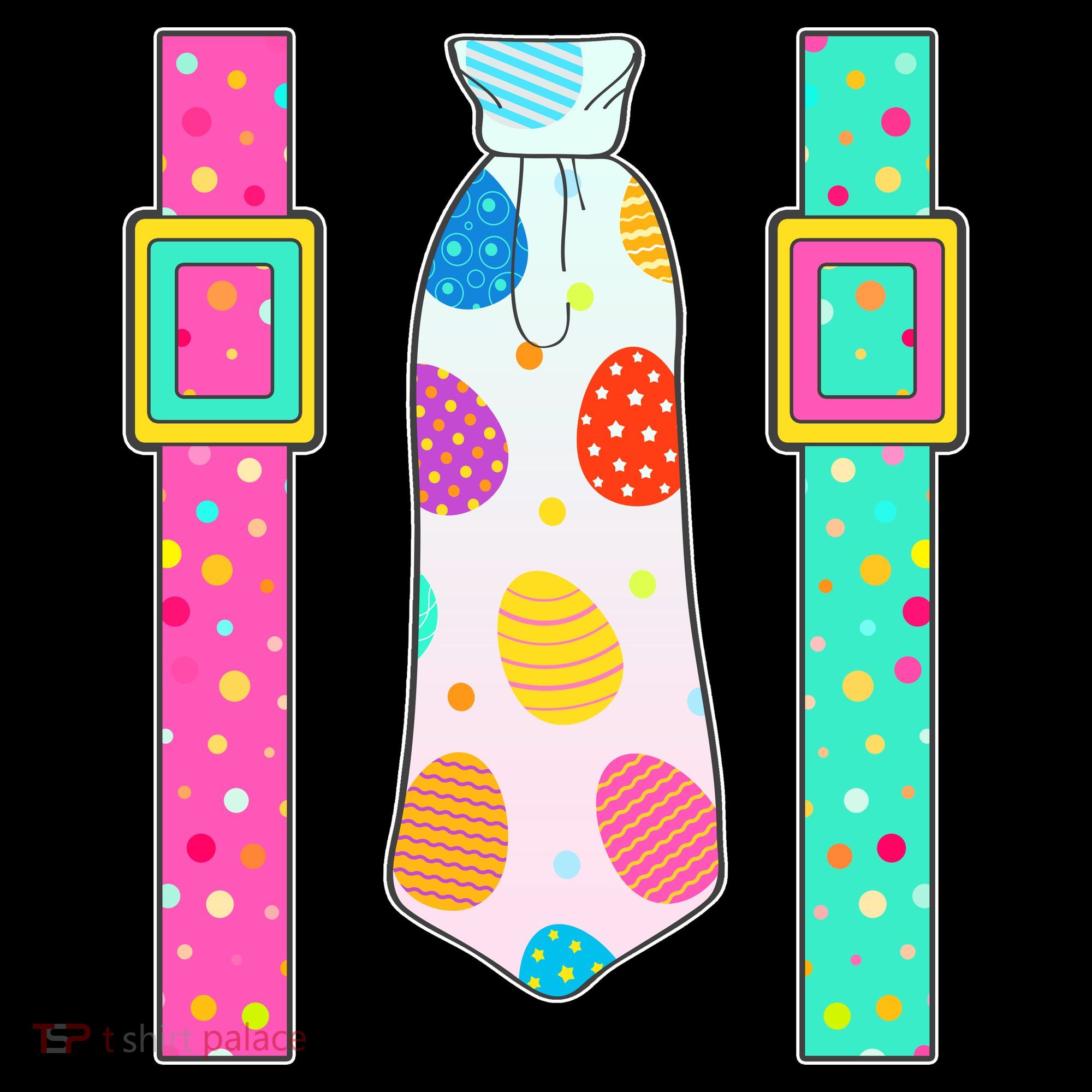 Easter Egg Tie & Suspenders Women's Tank Top