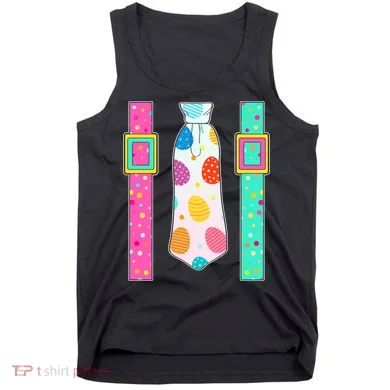 Easter Egg Tie & Suspenders Tank Top