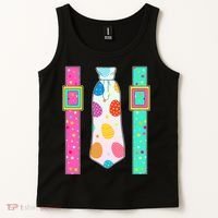 Easter Egg Tie & Suspenders Tank Top thumb 2