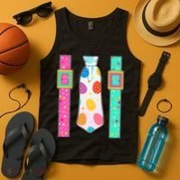 Easter Egg Tie & Suspenders Tank Top thumb 4