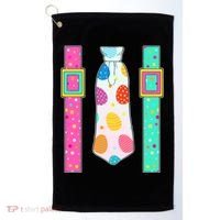 Easter Egg Tie & Suspenders Golf Towel thumb 0