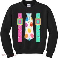 Easter Egg Tie & Suspenders Kids Sweatshirt thumb 0