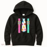 Easter Egg Tie & Suspenders Kids Hoodie thumb 0