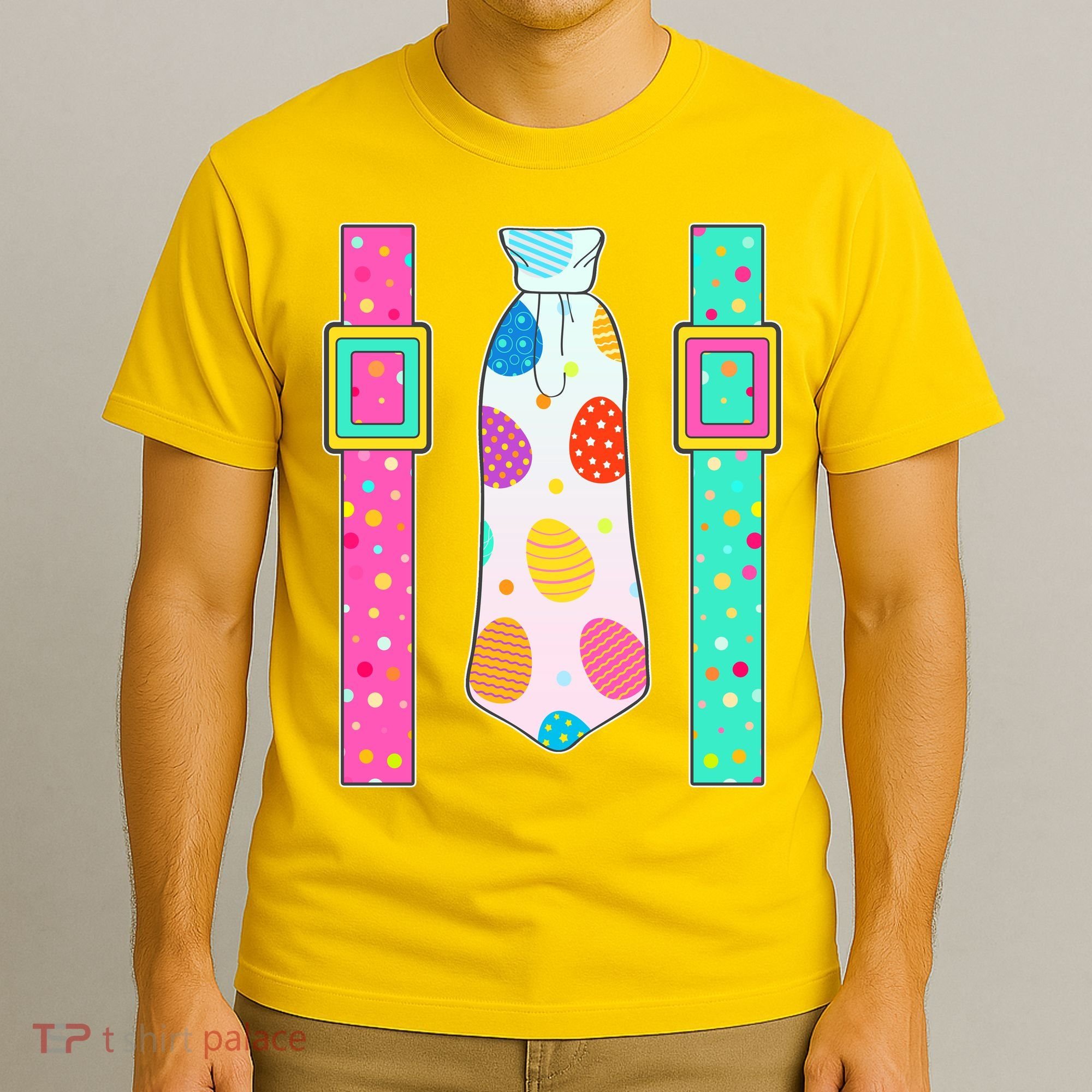 Easter Egg Tie & Suspenders T-Shirt