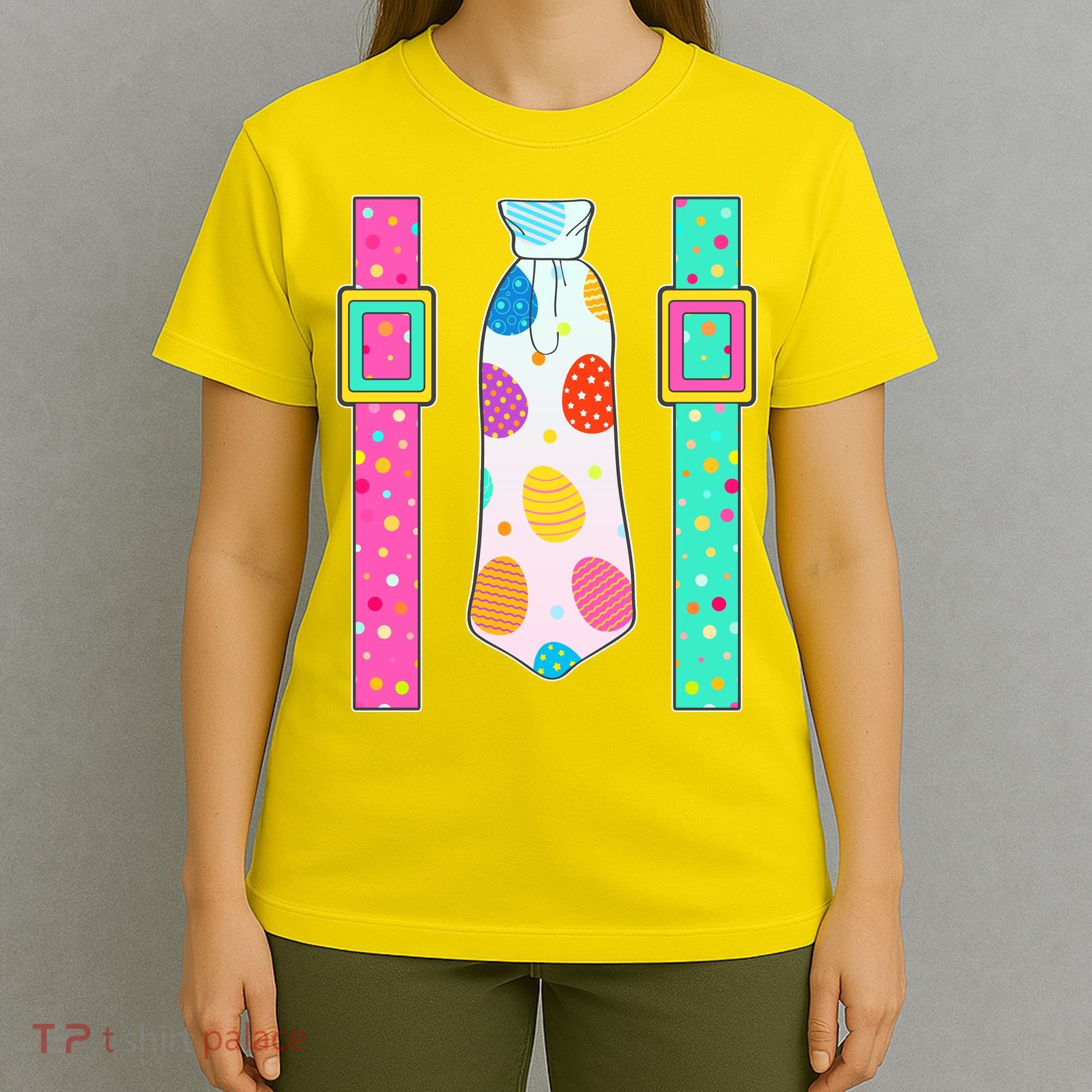 Easter Egg Tie & Suspenders T-Shirt