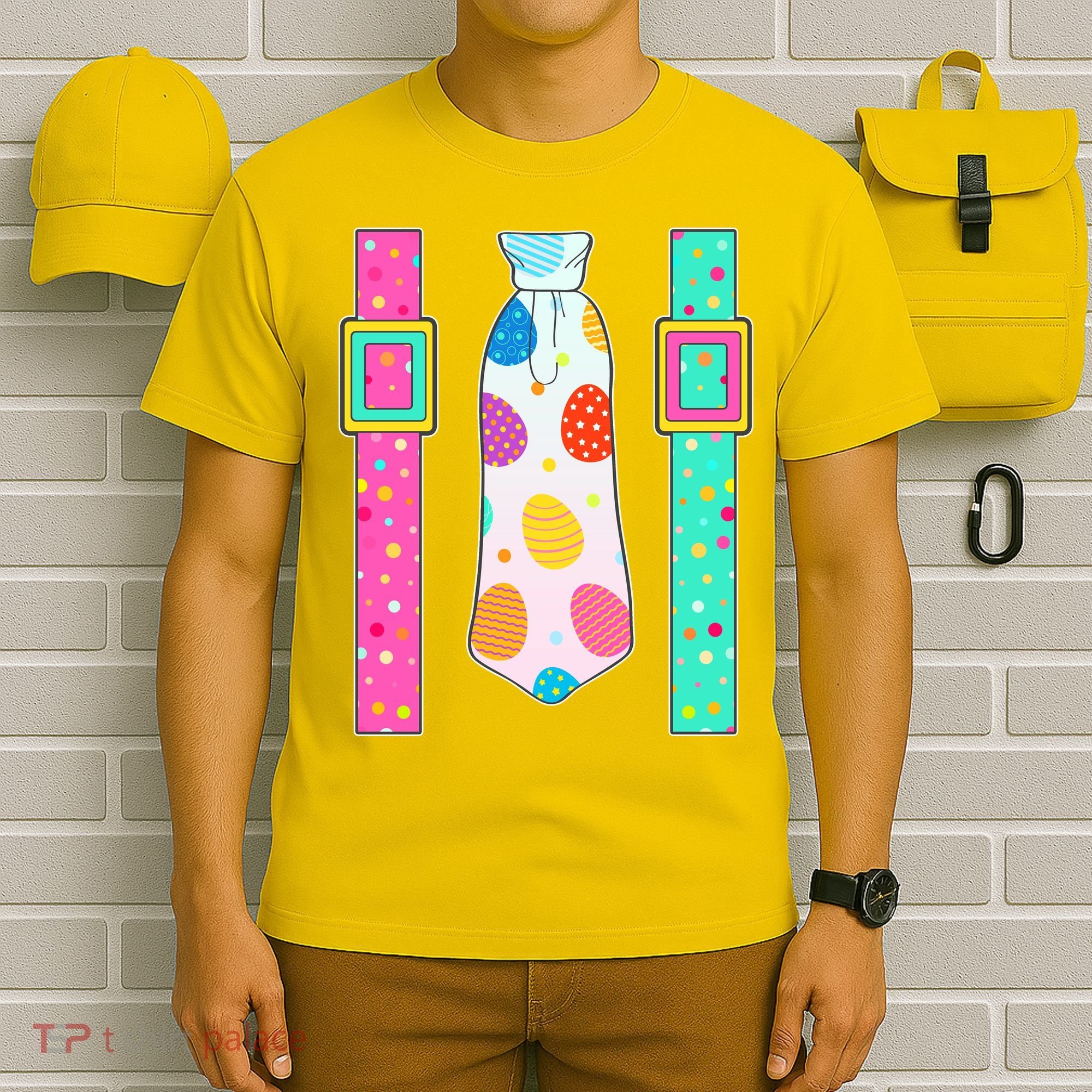 Easter Egg Tie & Suspenders T-Shirt