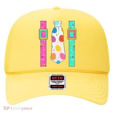 Easter Egg Tie & Suspenders Hat