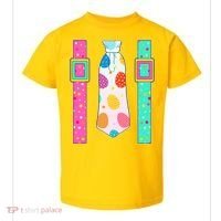 Easter Egg Tie & Suspenders Toddler T-Shirt thumb 0