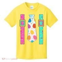 Easter Egg Tie & Suspenders Kids T-Shirt thumb 0