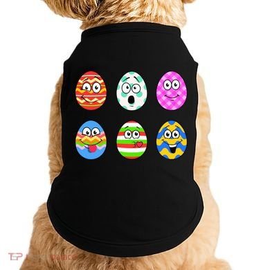 Easter Eggs Funny Emoji's Doggie Tank