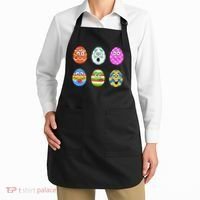 Easter Eggs Funny Emoji's Apron thumb 2