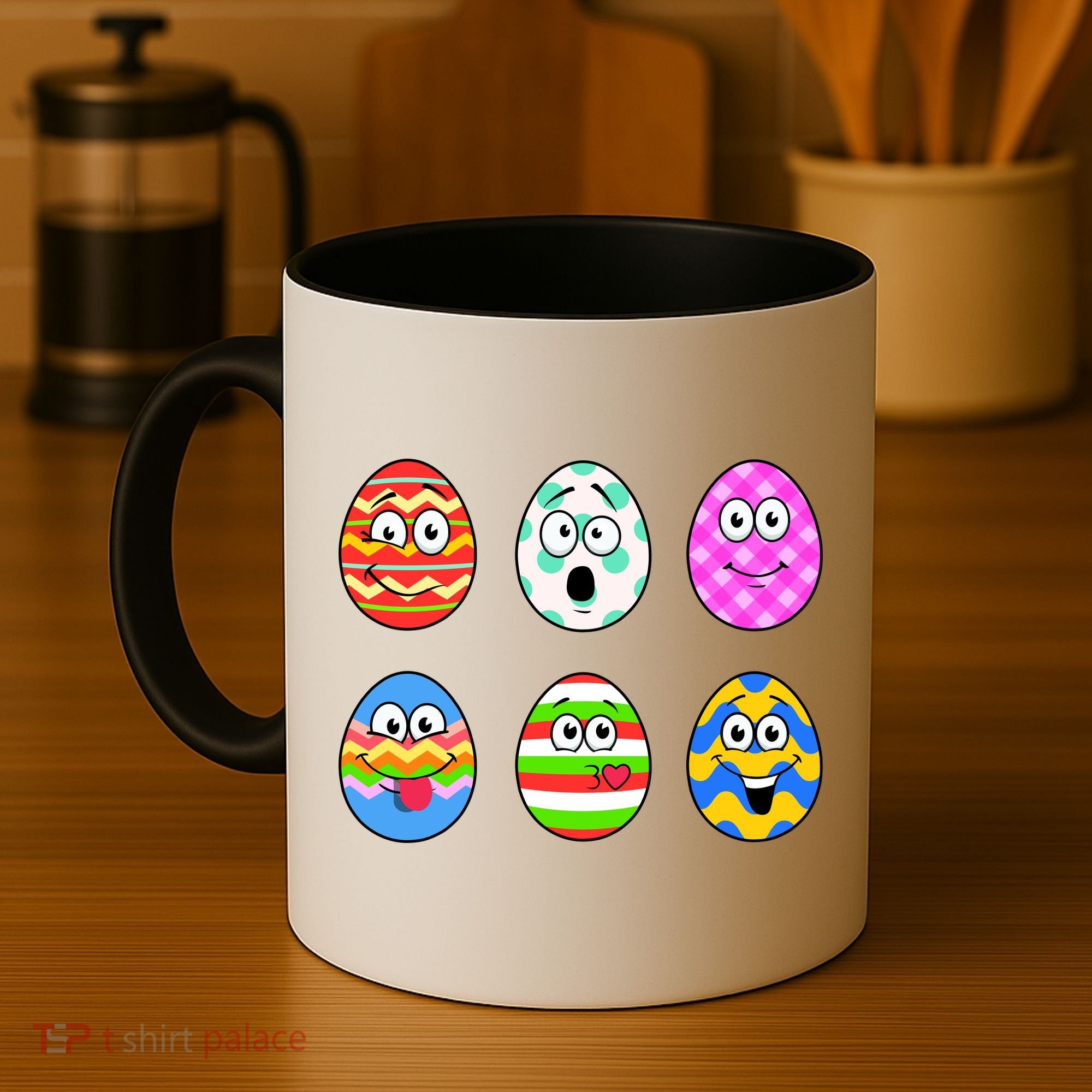 Easter Eggs Funny Emoji's Coffee Mug
