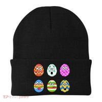 Easter Eggs Funny Emoji's Beanie thumb 0