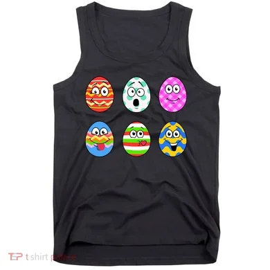 Easter Eggs Funny Emoji's Tank Top