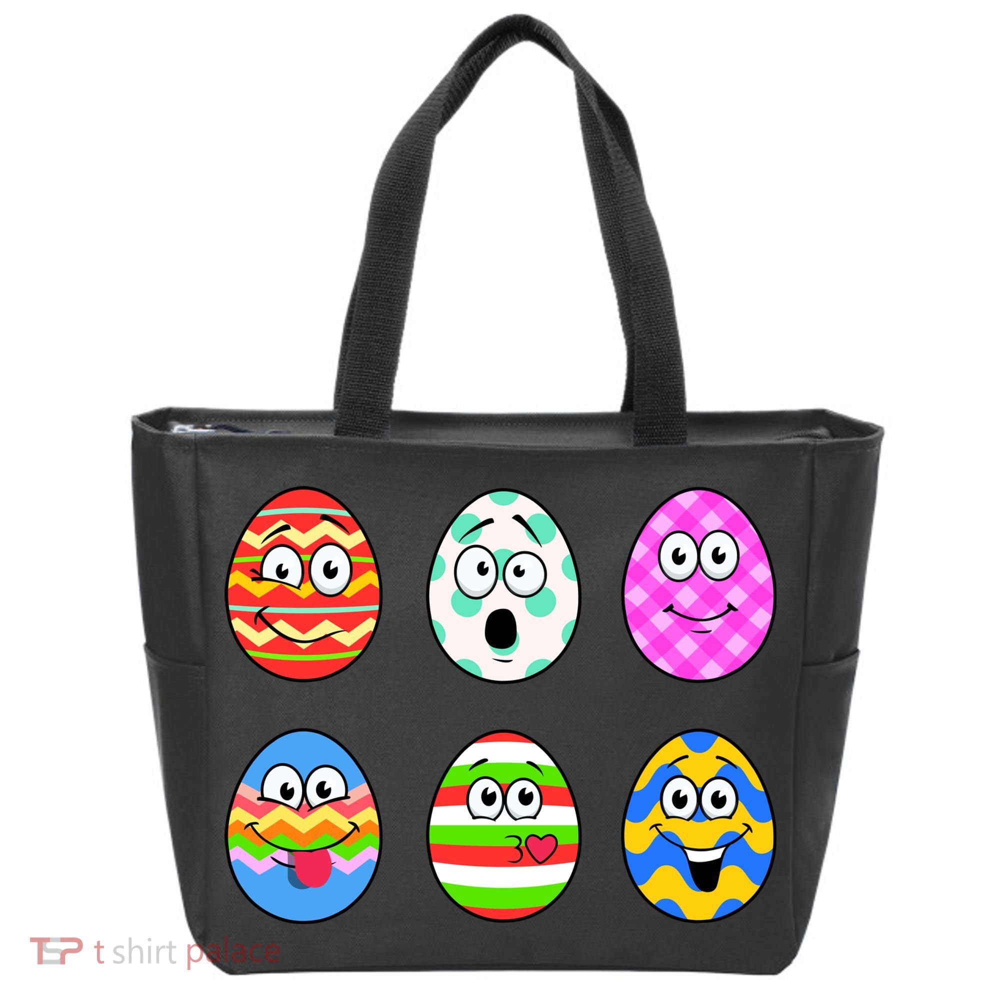 Easter Eggs Funny Emoji's Tote Bag